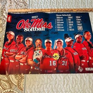Ole Miss Players Poster 2025 Season